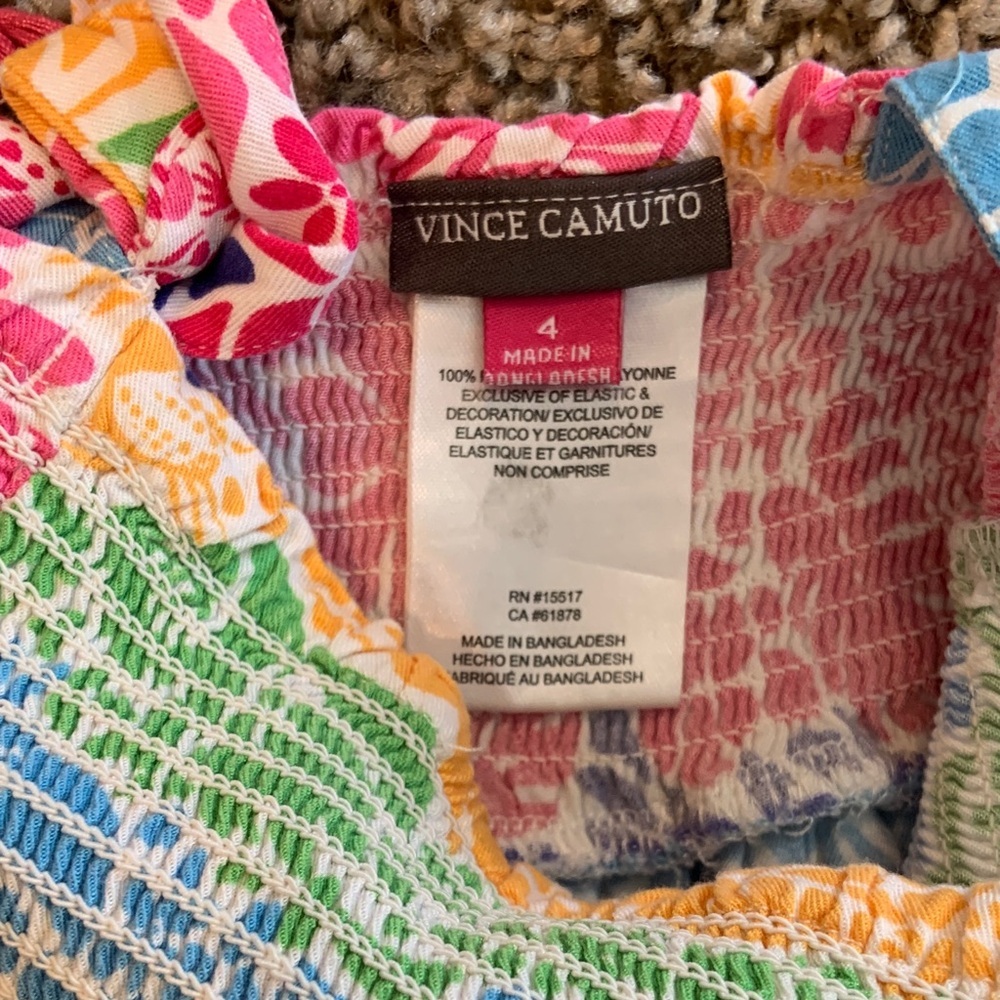 Vince Camuto Colorful Rainbow Kids Dress T4 - Picture 6 of 8